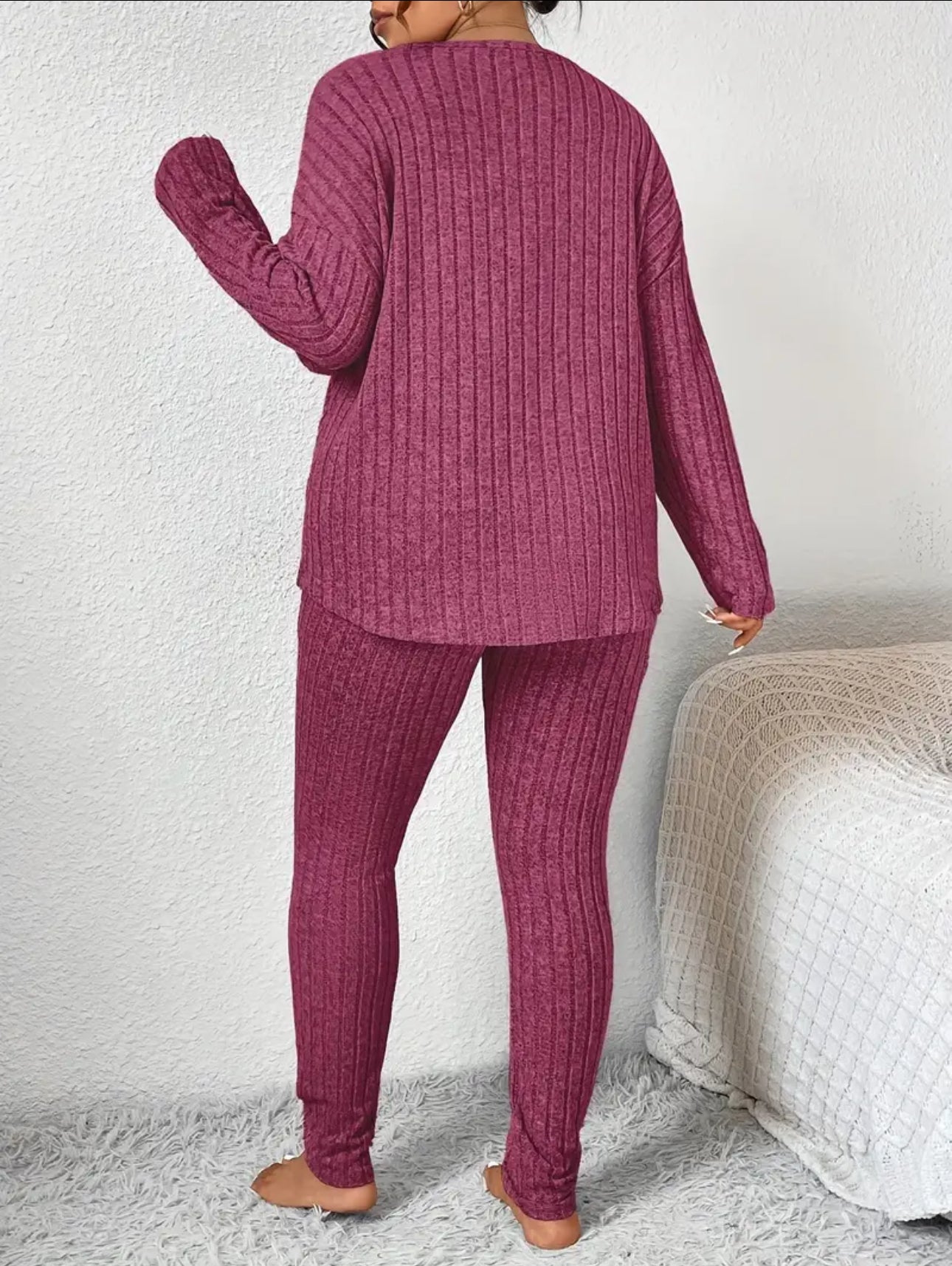 Plus Size CozyForm Ribbed Two-Piece